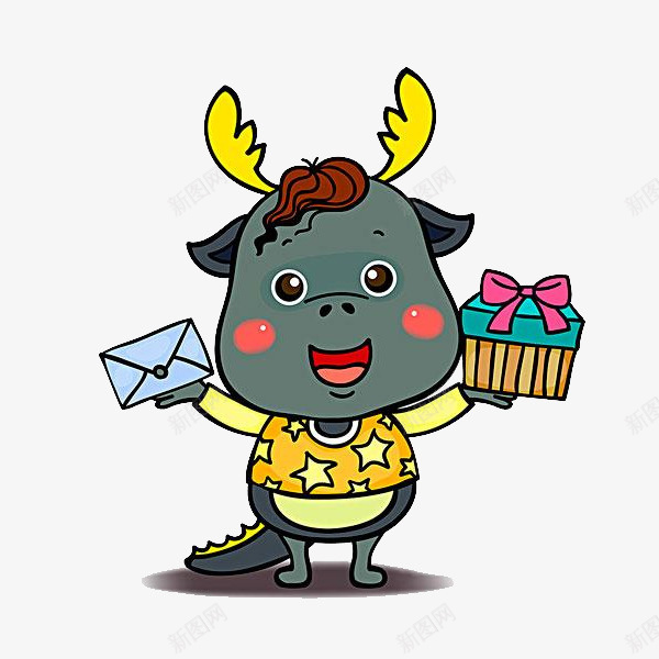 卡通小鹿png免抠素材_88icon https://88icon.com 动物 卡通画 小鹿 矢量装饰 装饰