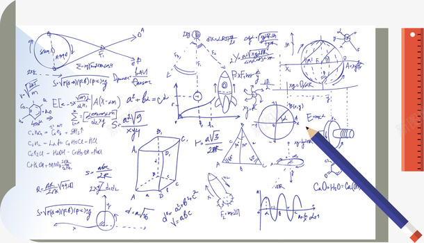 水彩数学计算矢量图ai免抠素材_88icon https://88icon.com 卡通 学问 数学 水彩 知识 计算 麻烦 矢量图