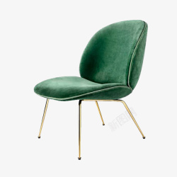 胡桃木单椅绿色创意单椅高清图片