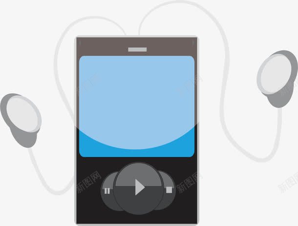 MP3png免抠素材_88icon https://88icon.com 手绘 耳机 黑色