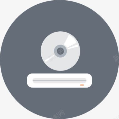 坚果盘CD光盘装置盘驱动DVD光驱技术设备图标图标