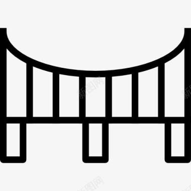 乐符桥梁桥图标图标