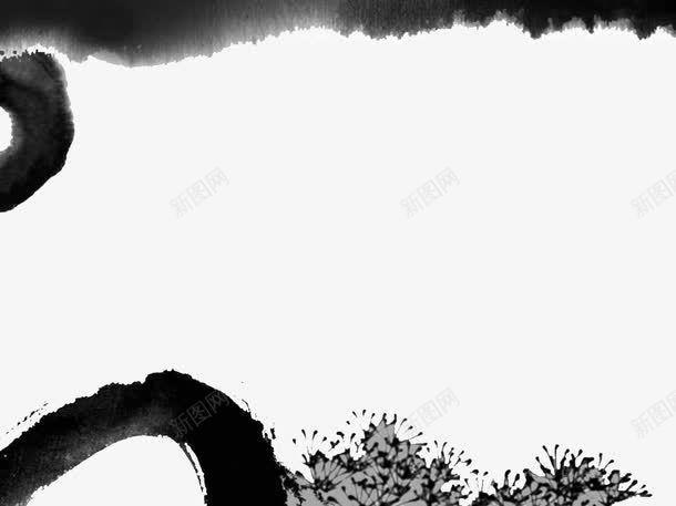 水墨中国风PPT模板png免抠素材_88icon https://88icon.com PPT元素 PPT模板 PPT背景 中国风 水墨