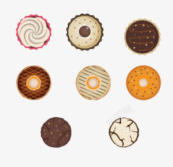 巧克力小饼干图案素材