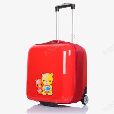 红色儿童拉杆箱png免抠素材_88icon https://88icon.com 产品实物 儿童 拉杆箱 红色 行李箱