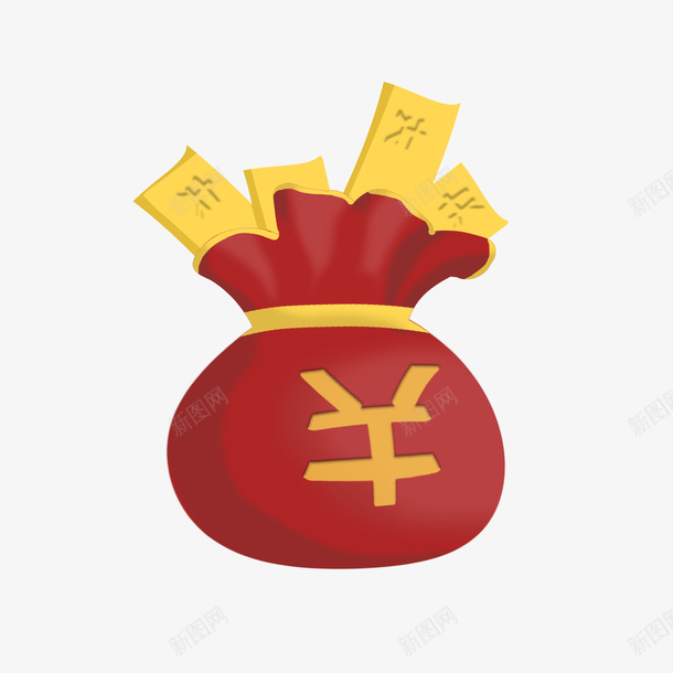 手绘红包插画促销psd免抠素材_88icon https://88icon.com 促销红包 矢量红包 红包 钱