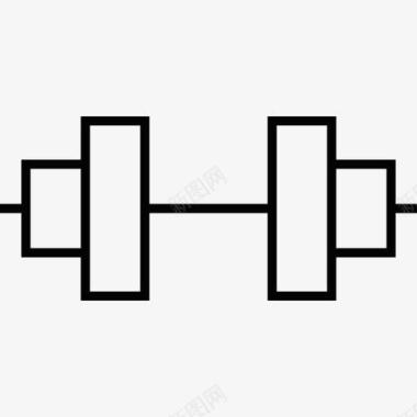 跳体操健身哑铃图标图标