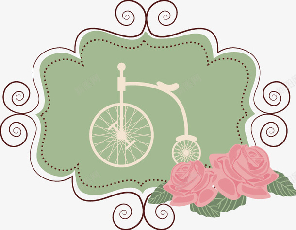 复古装饰元素矢量图ai免抠素材_88icon https://88icon.com 复古边框 花纹 边框 矢量图