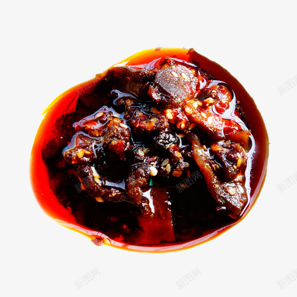 香辣豆豉牛肉酱png免抠素材_88icon https://88icon.com 产品实物 牛肉酱 豆豉 香辣味