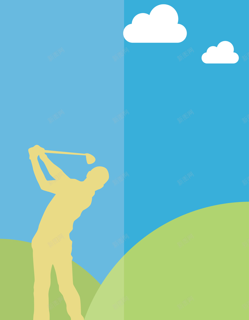 高尔夫球运动海报背景矢量图ai设计背景_88icon https://88icon.com 人物剪影 人物背景 光泽 扁平化手绘 手绘 炫光 质感剪影 运动 高尔夫 高尔夫球 矢量图