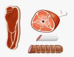 火腿烤肠素材