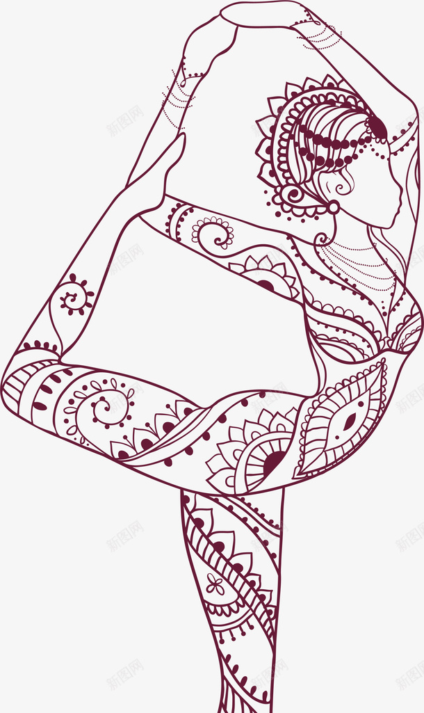 手绘花纹跳舞的女人png免抠素材_88icon https://88icon.com 手绘女人 绘画 美丽女人 舞蹈 花纹女人 跳舞的女人