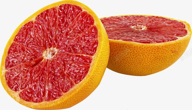 红色的血橙png免抠素材_88icon https://88icon.com 橙子 水果 红色