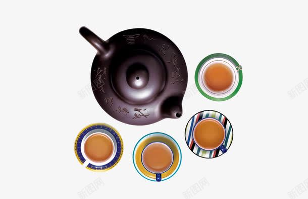 茶具png免抠素材_88icon https://88icon.com 养生 茶 茶壶 茶碗