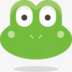 绿色的小青蛙矢量图素材