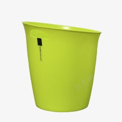 果绿色废纸桶素材