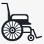 轮椅医学生免费医疗图标图标