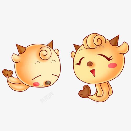 手绘卡通可爱星座双鱼座psd免抠素材_88icon https://88icon.com 卡通 双鱼座 可爱 手绘 星座