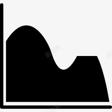 数据波动图连续数据平面波图图标图标