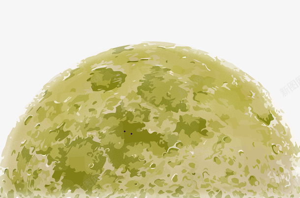 月亮png免抠素材_88icon https://88icon.com 中秋素材 月亮 绿色