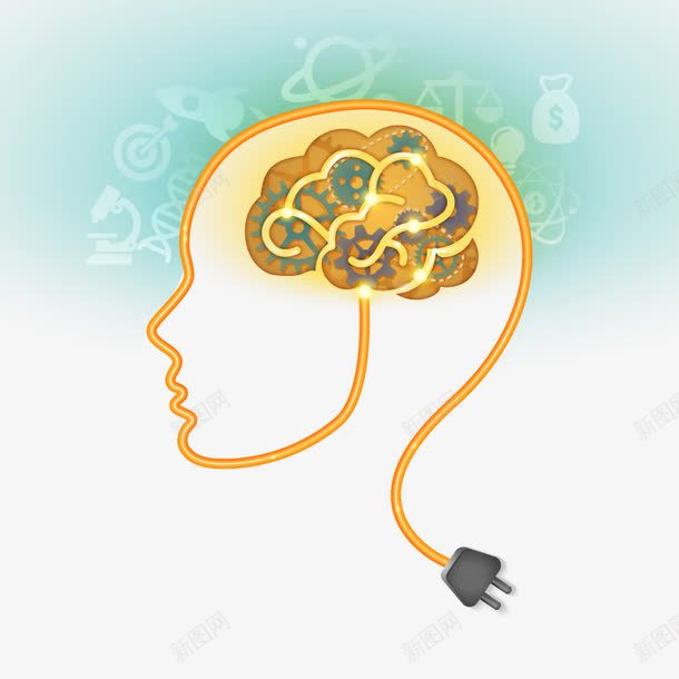 人的大脑png免抠素材_88icon https://88icon.com 充电 免扣png素材 免费png素材 插头 知识 脑回路