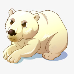 卡通北极熊矢量图素材