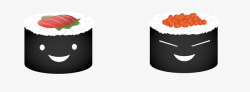 食物寿司卷卡通寿司卷矢量图高清图片