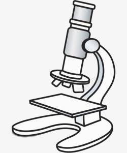 观察实验的手绘显微镜高清图片