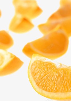 甜橙瓣拼盘素材