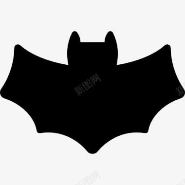 吸血鬼矢量蝙蝠图标图标