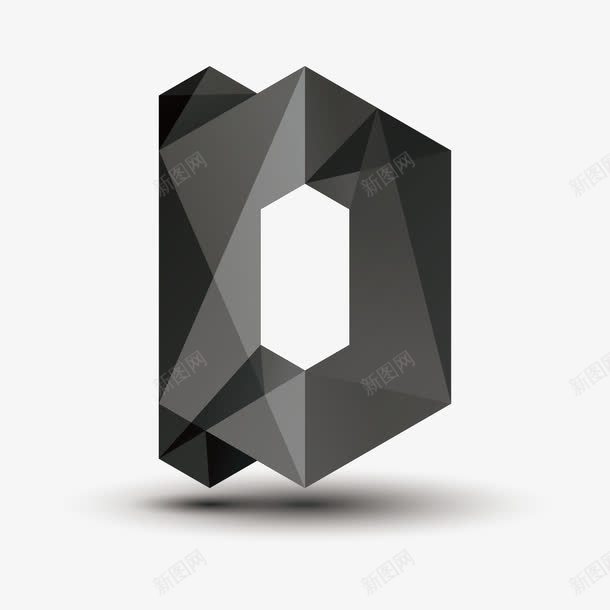 3d金属质感字母矢量图eps免抠素材_88icon https://88icon.com 3D字母 字母D 金属质感 矢量图