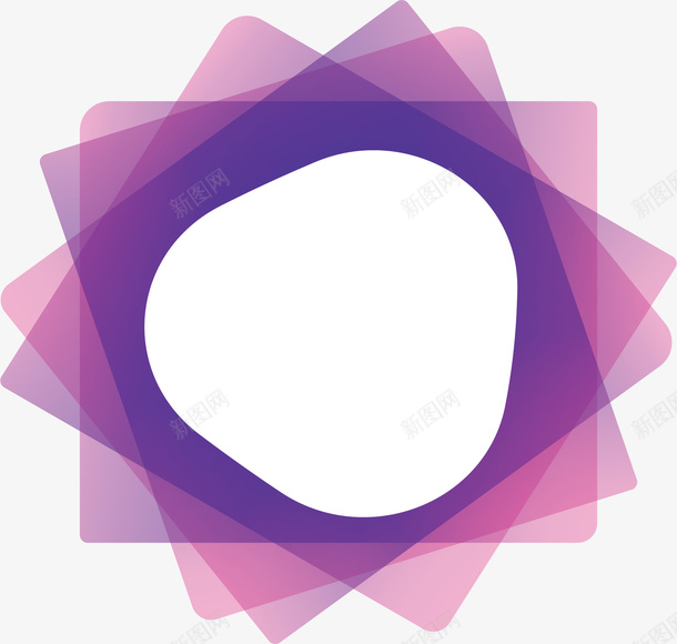紫色艺术感装饰框矢量图ai免抠素材_88icon https://88icon.com 三角边框 矢量png 紫色矩形 紫色边框 艺术感 艺术边框 矢量图
