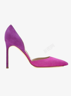 马诺洛紫色渐变高跟鞋女鞋素材