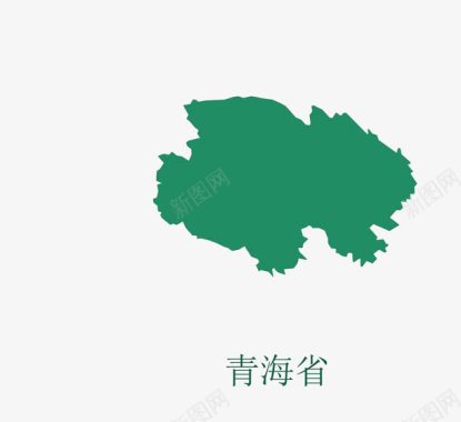 青海日月山绿色青海省图标图标