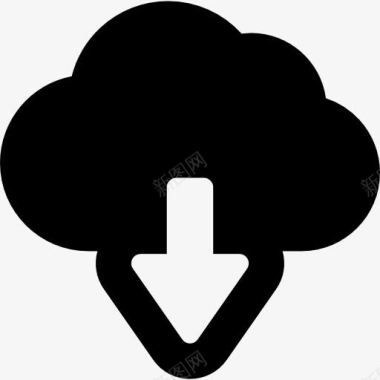云存储虚拟云图标图标