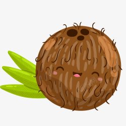 卡通水果维生素营养椰子素材