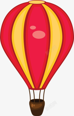 卡通热气球装饰插画素材