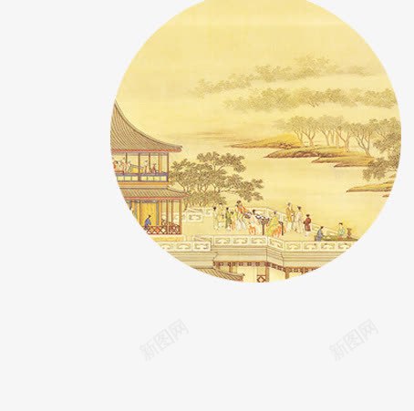 水墨画古典聚会背景png免抠素材_88icon https://88icon.com 古典 水墨画 聚会 背景