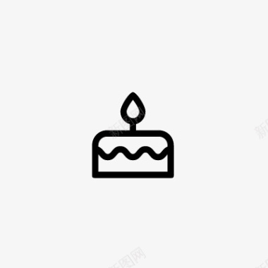 生日蛋糕庆生蛋糕图标图标