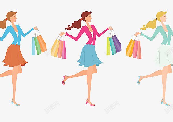 卡通双十一购物女人png免抠素材_88icon https://88icon.com 卡通购物女人 双十一购物狂欢节 双十二购物女人
