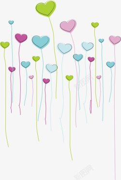 浪漫爱心背景素材