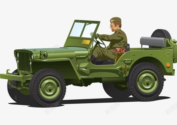 军事车辆png免抠素材_88icon https://88icon.com 军事 司机 战争 武装 绿色 车辆