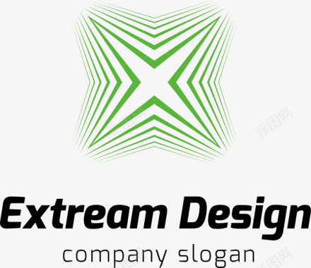 logo绿色的创意新能源logo矢量图图标图标