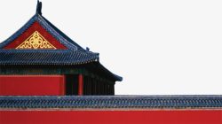 中国风红色复古建筑素材