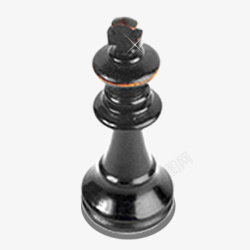 黑棋子黑色棋子国际象棋子高清图片