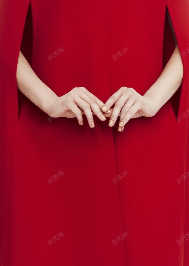 穿着红衣露的双手jpg设计背景_88icon https://88icon.com 双手 穿着 红衣