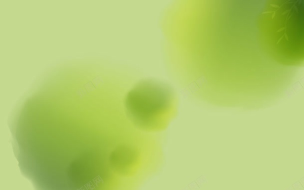 朦胧绿色圆形海报背景背景
