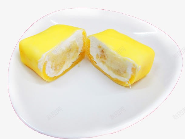 榴莲班戟png免抠素材_88icon https://88icon.com 小吃 榴莲 点心 黄色
