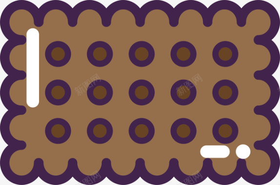 食物卡通饼干标矢量图图标图标