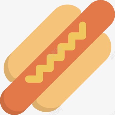 美食香肠热狗图标图标